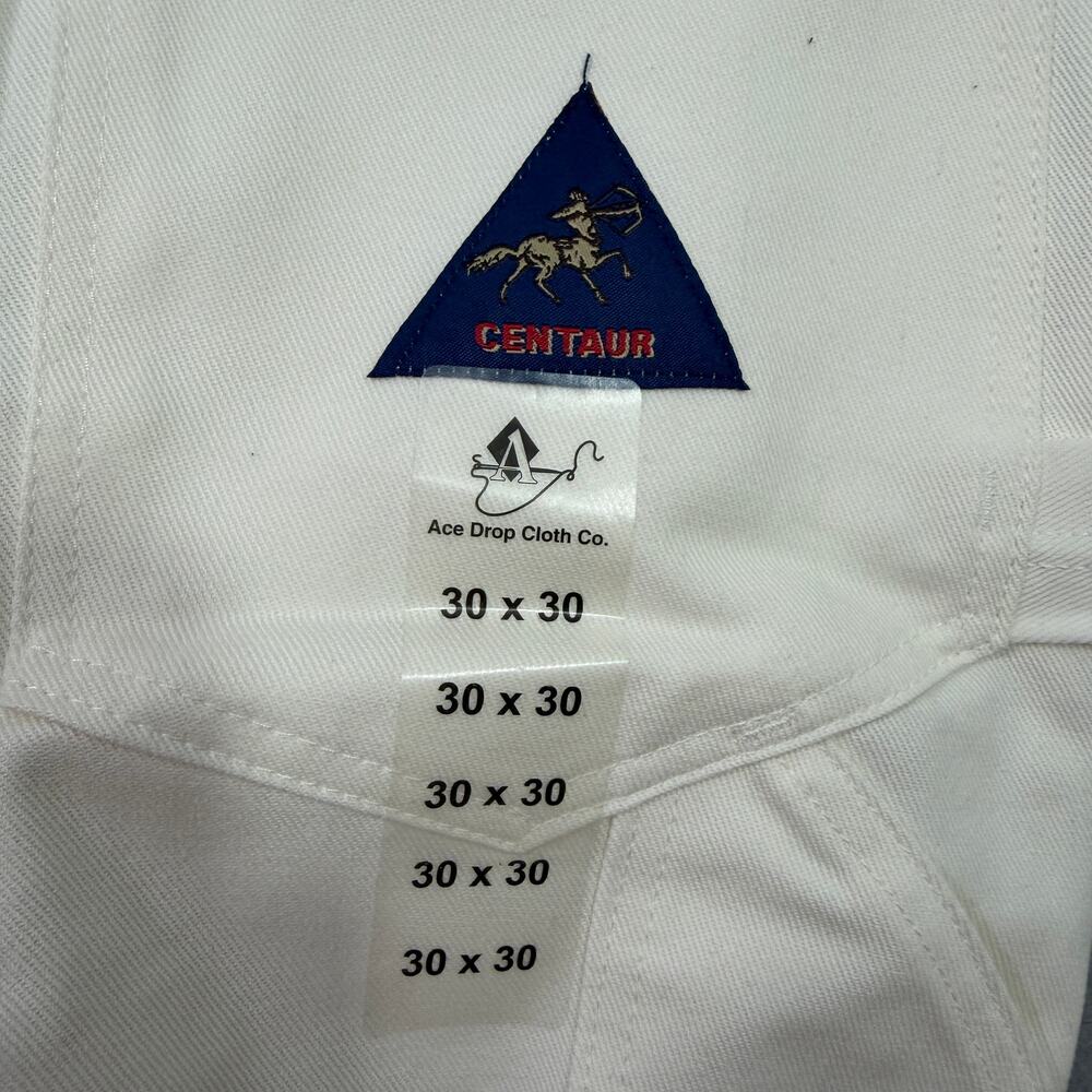 Vintage Centaur Double Knee Painter Pants Men's 30x30 White Canvas Carpenter NEW - Picture 6 of 10